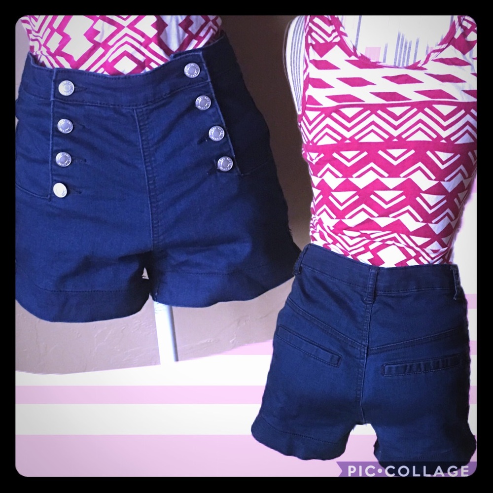 Tank top and denim high waist shorts by Rue21